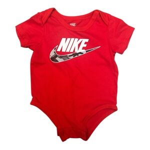 Nike Bold Red Infant Bodysuit